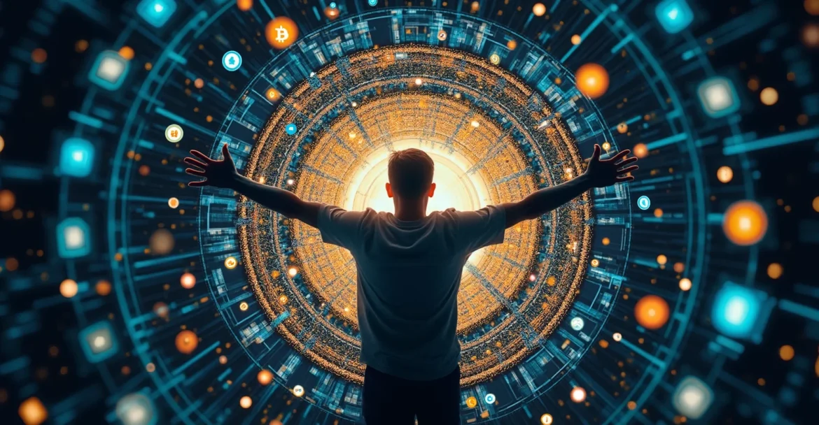 Блокчейн и криптовалюты как символы финансовой свободы.