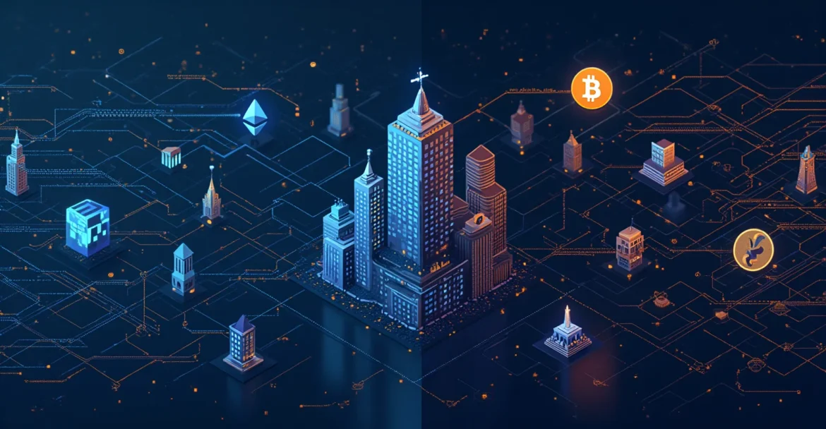 Децентрализация криптовалют по сравнению с традиционными банковскими системами